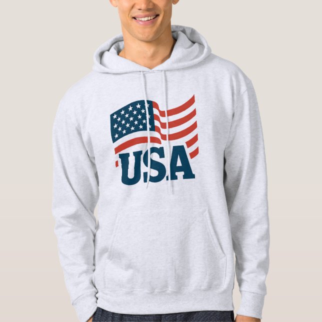 Unity Wave från United Stater Hoodie (Framsida)