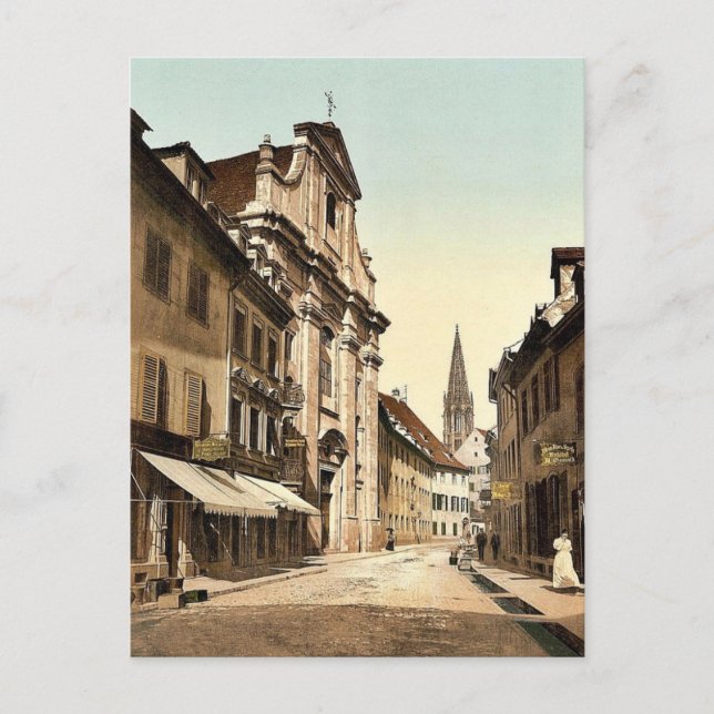 Univerditet, Freiburg, Baden, Tyskland sällsynt Ph Vykort (Framsida)