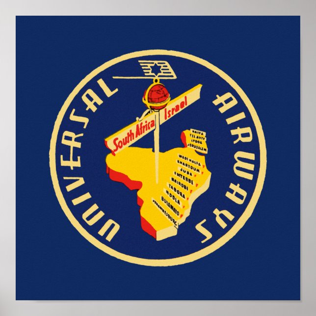 Universal Airways ~ South Afrika till Israel Poster (Framsidan)
