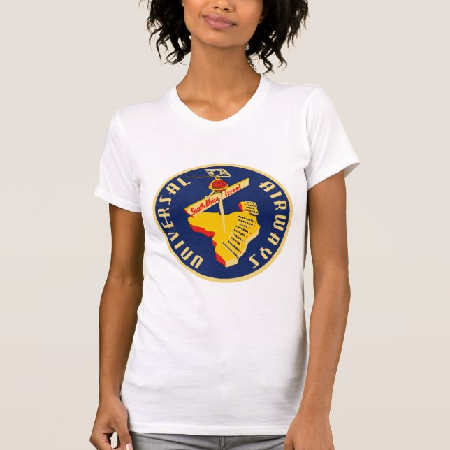 Universal Airways ~ South Afrika till Israel Tee Shirt (Framsida)