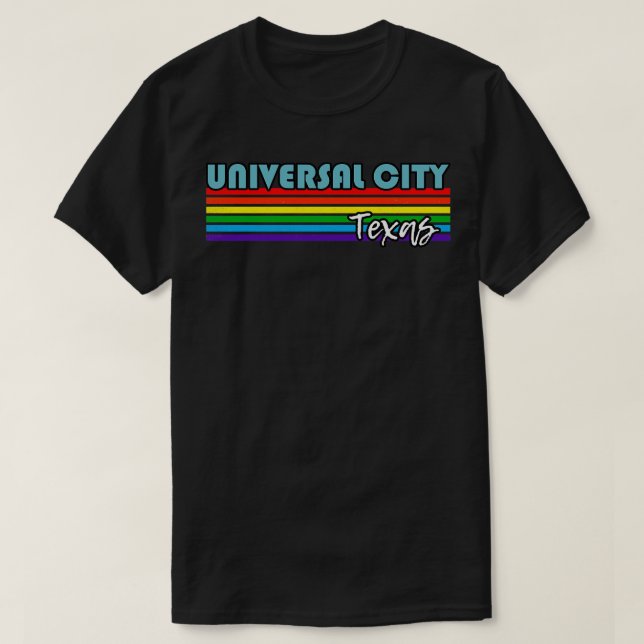 Universal City Texas Pride Universal City LGBT Gif T Shirt (Design framsida)