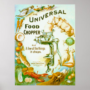 Universal Food Chopper 1897 Poster