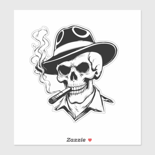 Universal Halloween Skeleton Sticker Klistermärken (Ark)