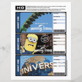 Universal Mock Biljett för resor och evenemang