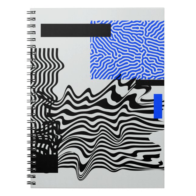 Universal Modern Geometric Shapes Set Chaotic Gli Anteckningsbok (Framsidan)