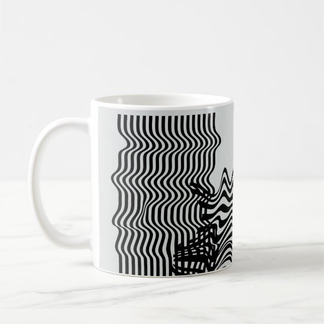 Universal Modern Geometric Shapes Set. Chaotic Gli Kaffemugg (Vänster)