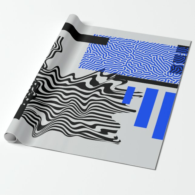Universal Modern Geometric Shapes Set. Chaotic Gli Presentpapper (Utrullad)