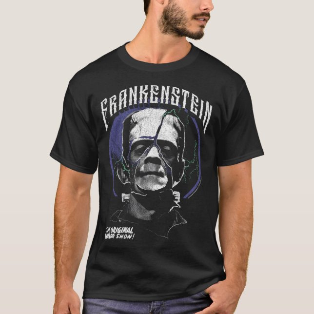 Universal Monsters Artist Series Frankenstein Horr T Shirt (Framsida)