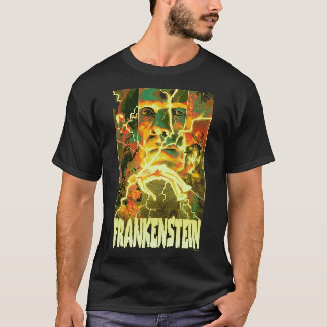 Universal Monsters Artist Series Frankenstein Post T Shirt (Framsida)