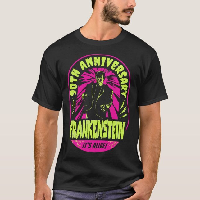 Universal Monsters Artist Series Frankenstein Stam T Shirt (Framsida)