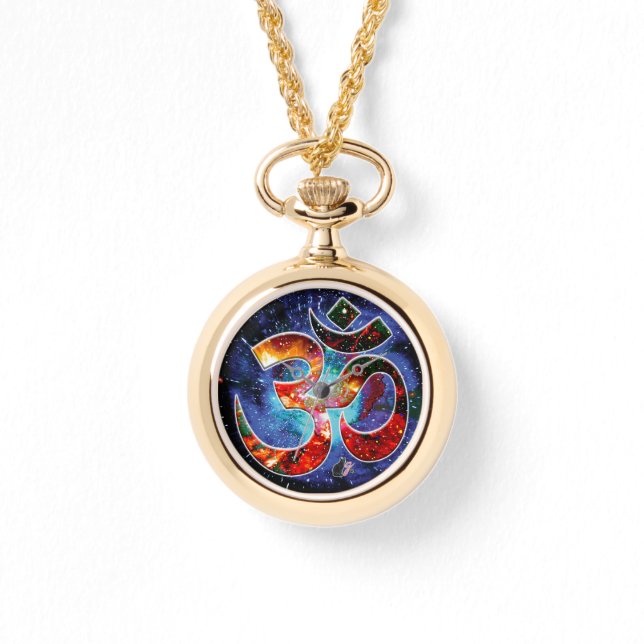 Universal OM Asana Necklace Watch Armbandsur (Framsida)