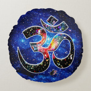 Universal OM Dhyana Rund Kudde