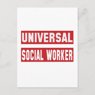 Universal Social Worker. Vykort