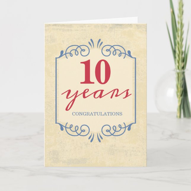 Universalårsdag för anställda i anpassningsbarna kort (Framsida)