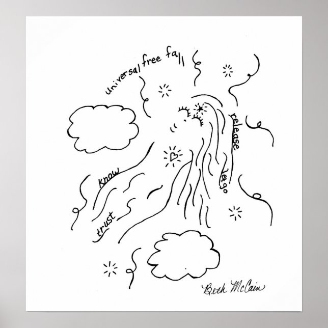 Universalfritt fall Poster (Framsidan)