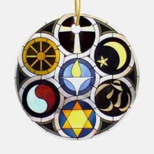 Universalist julprydnad för Unitarian Julgransprydnad Keramik