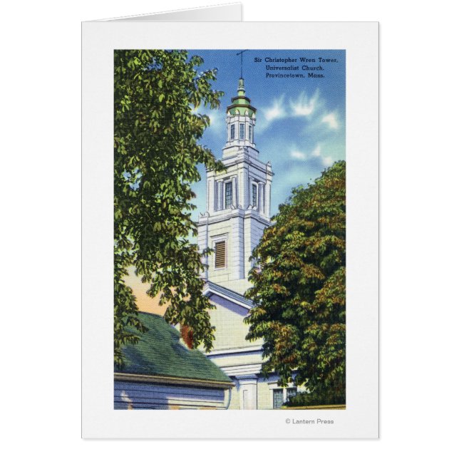 Universalistisk kyrka hälsningskort (Framsidan)