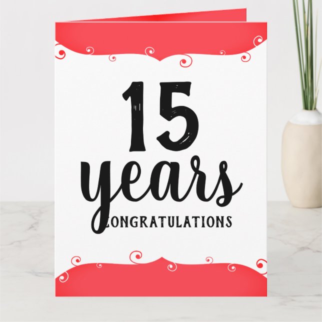 Universalkort för medarbetarårsdag kort (Framsida)