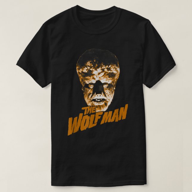 Universalmonster Vargens Mörk Porträtt T Shirt (Design framsida)