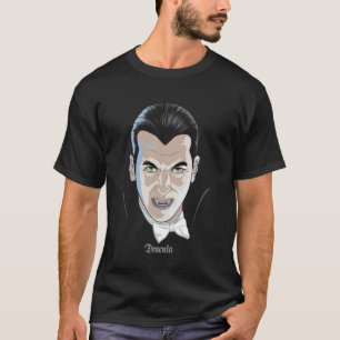 Universalmonstren Dracula Big Ansikte T Shirt