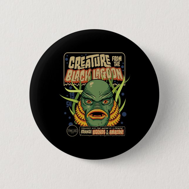 Universalmonstren skapar Retro Halloween-mask Knapp (Framsida)