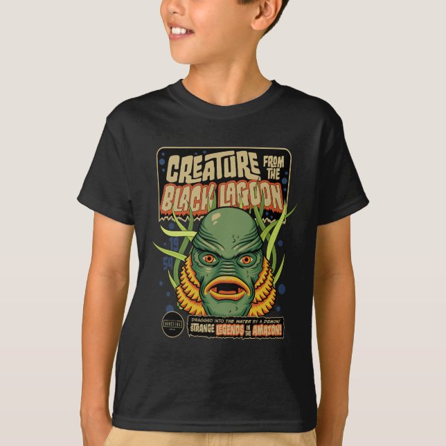 Universalmonstren skapar Retro Halloween-mask T Shirt (Framsida)