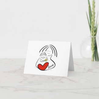 Universationskort för mors dag (meddelande inuti) kort