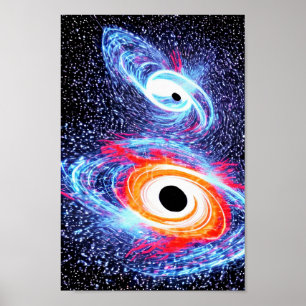 Universe Blackhole Explosion i Universe Himlar Poster