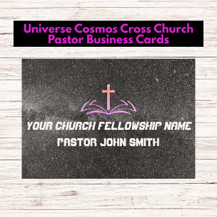 Universe Cosmos Din kristna kyrka Visitkort