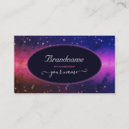 Universe färgstarka Galaxy Glitter Stars Night Him Visitkort