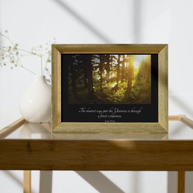Universe Forest Muir-citat Poster (Skapare uppladdad)