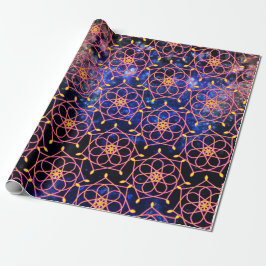 Universe Galaxy med Mandala Flower Presentpapper