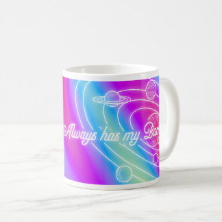 Universe har alltid min rygg kaffemugg