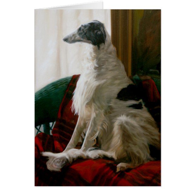 "UNIVERSE-HUND ANGEL" AV LONNI CLARKE HÄLSNINGSKORT (Framsidan)