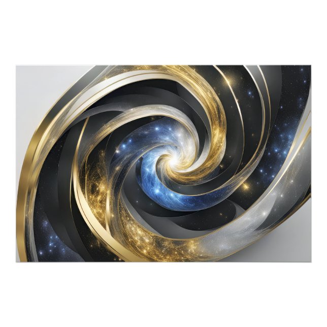 Universe in an Abstract Spiral Fototryck (Framsidan)