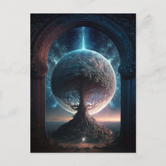 Universe konsomisk kontroversiell kontroversiell k vykort (Framsida)