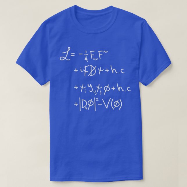 Universe Lagrangian W T Shirt (Design framsida)