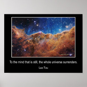 Universe överlämnande - kosmetiska ögonblicksbilde poster