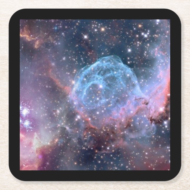 UNIVERSE PAPER COASTERS UNDERLÄGG PAPPER KVADRAT (Framsidan)