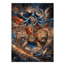 Universe Powers of Kali Goddess Fototryck