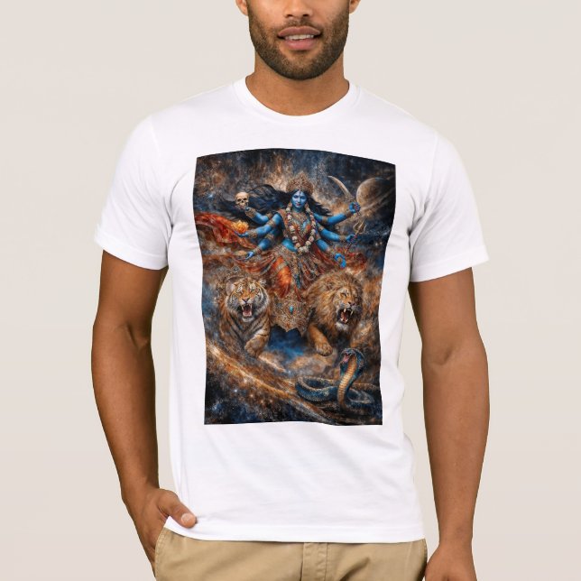 Universe Powers of Kali Goddess T Shirt (Framsida)