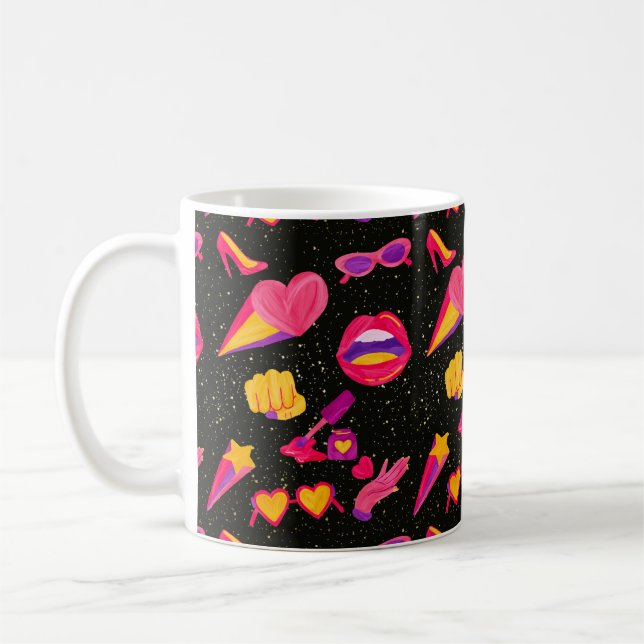 UNIVERSE ROSA KAFFEMUGG (Vänster)