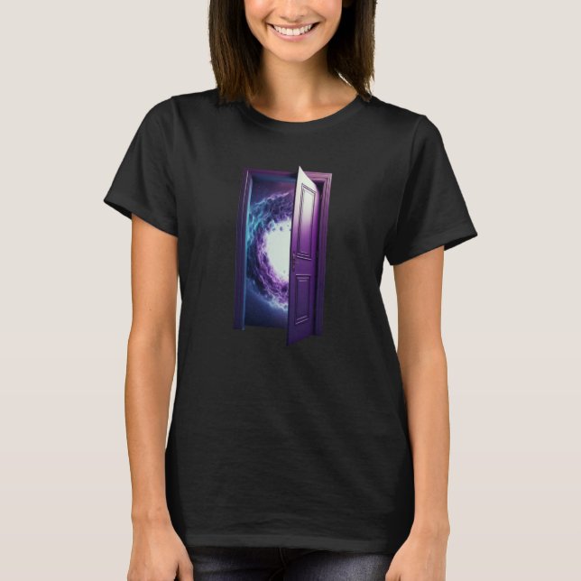 Universe Space Door  1 T Shirt (Framsida)