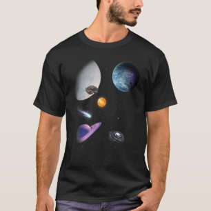 Universe Space Solar System Galaxy Astronaut Flygp T Shirt