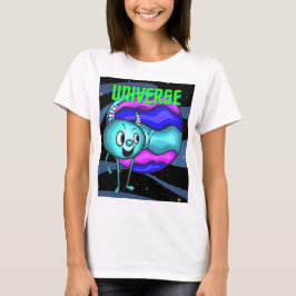 UNIVERSE UFO OCH PLANET T SHIRT
