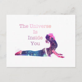 Universe Yoga Pose-serie Vykort