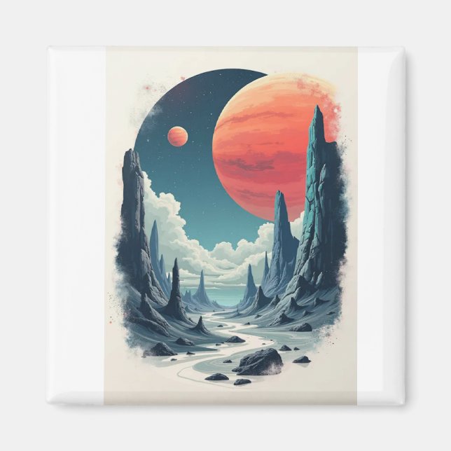 Universell Äventyr: Engrossing Space Art for Space Magnet (Framsidan)