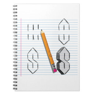 Universell Coola Point S Doodle 90-talets barn mit Anteckningsbok