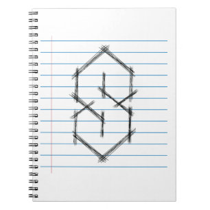 Universell Coola Point S Doodle 90-talets barn mit Anteckningsbok