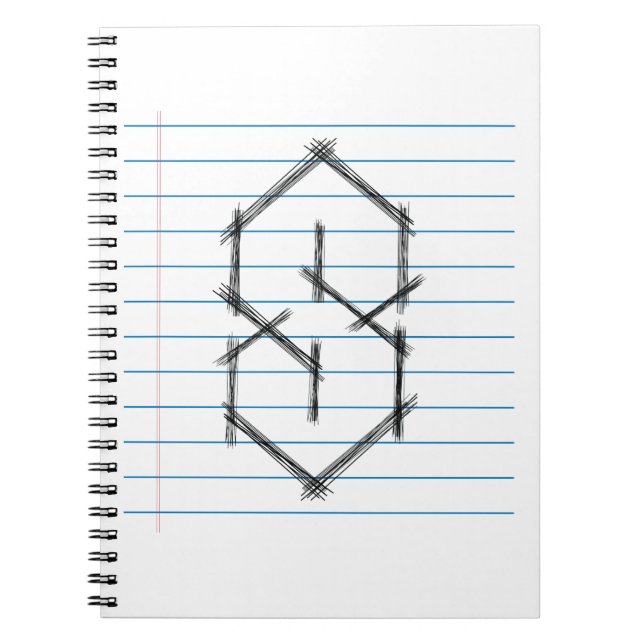 Universell Coola Point S Doodle 90-talets barn mit Anteckningsbok (Framsidan)